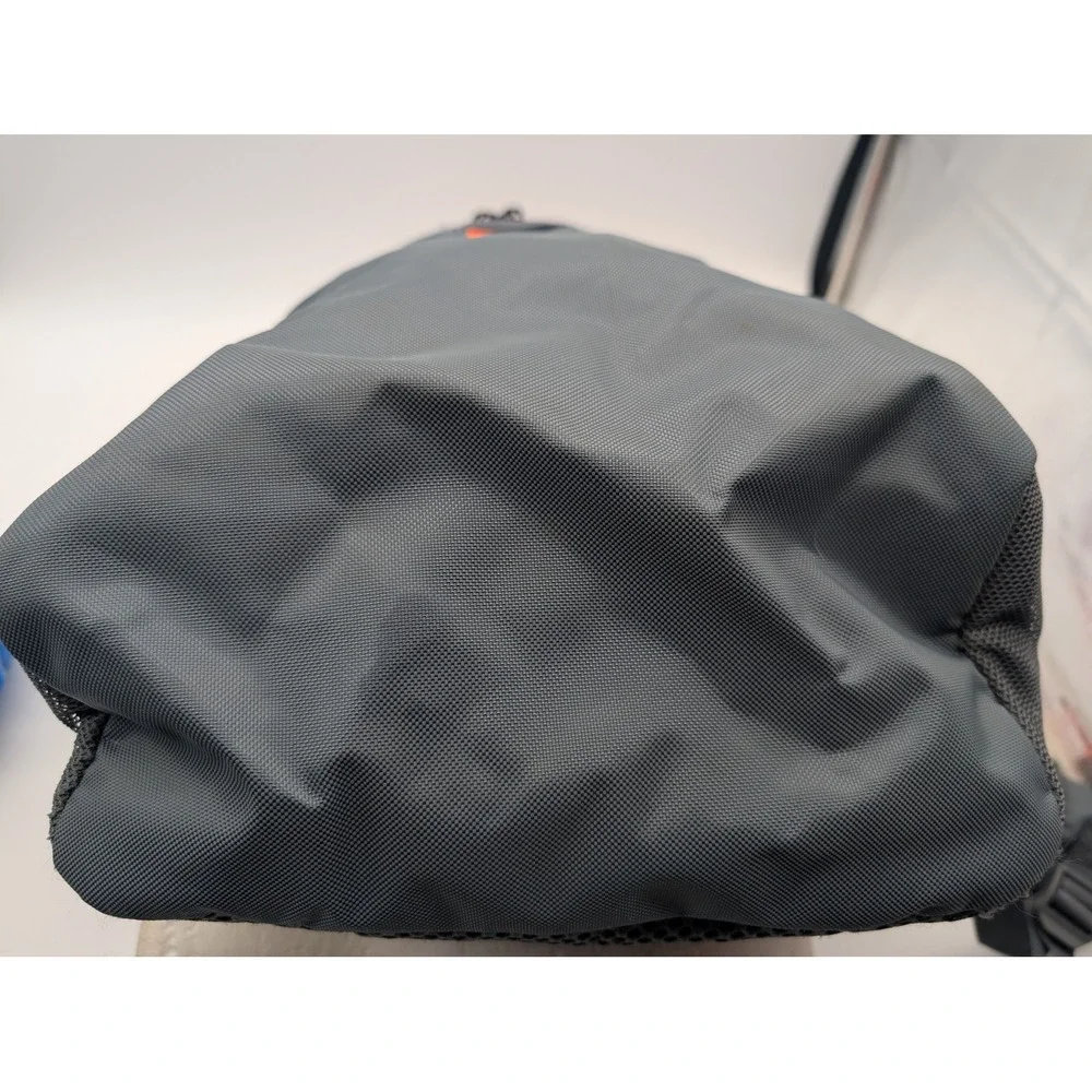Nike Air Max Backpack Gray Orange Athletic Sport School Bag Multiple Pockets